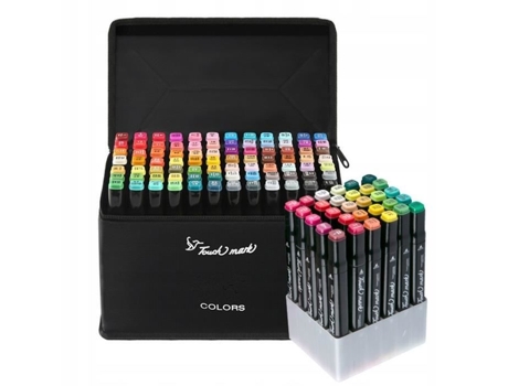 Marcadores Antcool Conjunto De 40 Cores Ponta Dupla Indelével Opaco