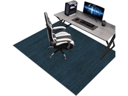 Tapete Cadeira Protetor Piso Escritório Antiderrapante 70 X 90 Cm Madeira Gamer,