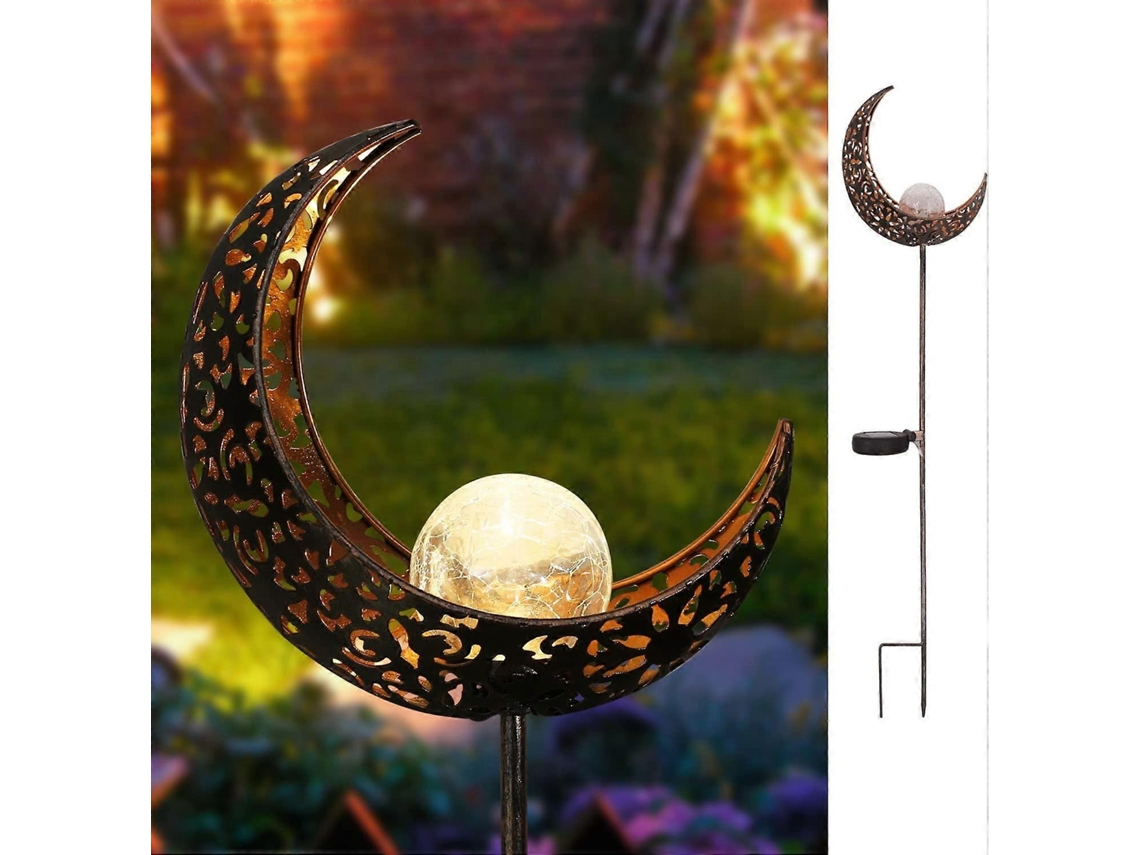 Rebe luz de Jardim Solar Exterior Cor Bronze
