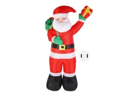Laxiscreed Papai Noel Inflável Com Luz Led Atraente E Resistente Às Intempéries Para Exterior