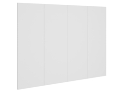 Cabeceira em madeira branca, exclusiva da Maison, 120x1,5x80 cm