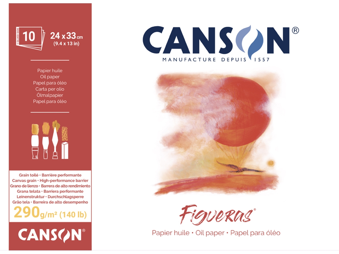 Bloco de Papel de Desenho CANSON Figueras 210 X 297 Mm 290 G/M²