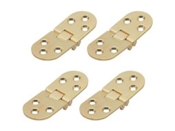 4 Parafusos De Hinge De Aço Inoxidável Dourado, Tamanho 7.9cm X 2.9cm, Espessura 2mm, Para Mesas Plegáveis E Portas