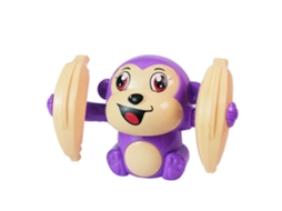 Brinquedo De Macaco Com Rodas Educativo E Inspirador Para Bebês E Crianças Com Bordas Suaves Roxas