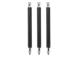 3 Peças De Lápis Mecânico Carpinteiro 5,6mm Ferramenta De Marcação Conjunto Para Trabalho De Madeira Preto