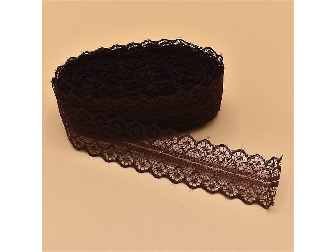 Renda rígida de nylon/fibra, 10 jardas x 25 mm, ideal para casamentos, Halloween, Natal e projetos DIY de alta qualidade.