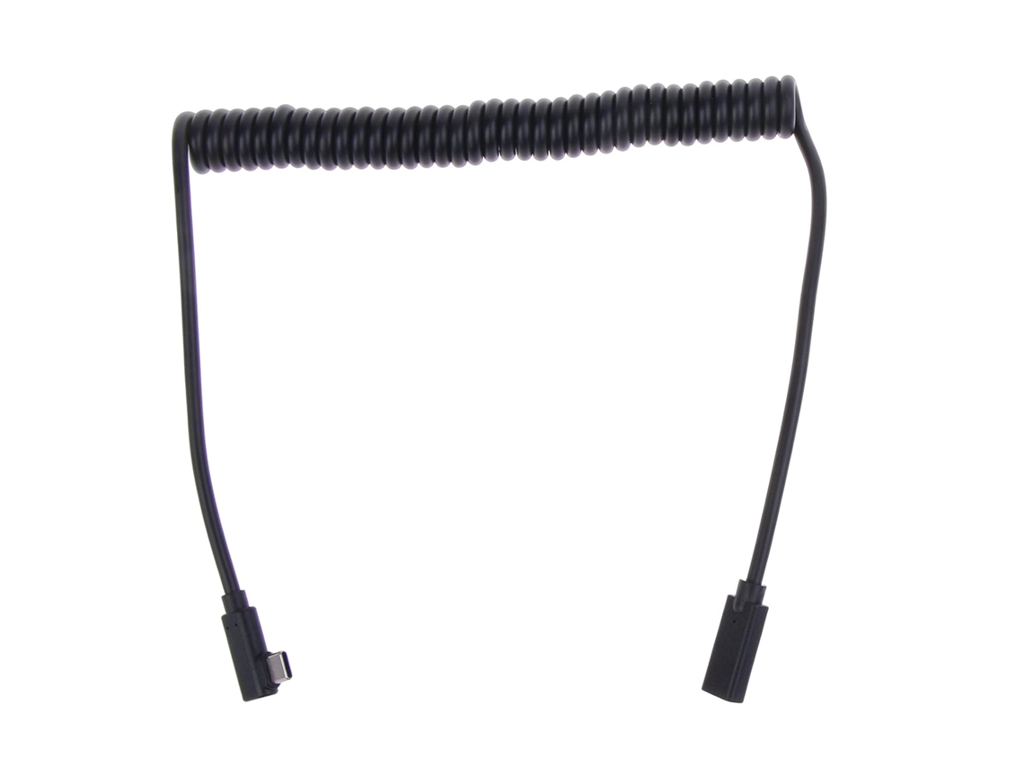 Cabo De Extensão Usb-c Macho Para Fêmea 90 Graus Com Mola, 5a Otg,