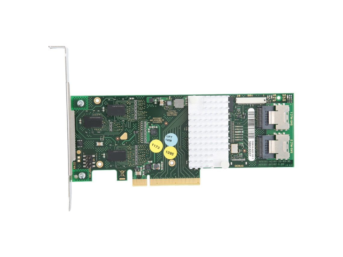 Placa De Controlador De Raid Sas Sata Fujitsu D2616 Lsi 2108 6gbs 512m Cache
