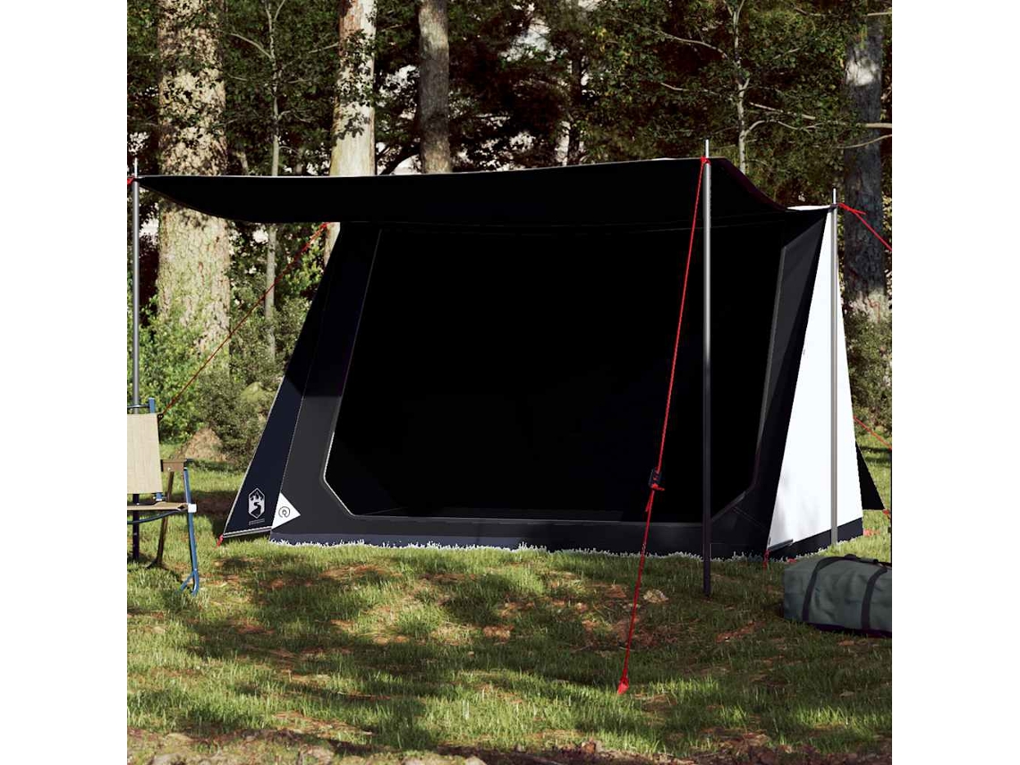 Vidaxl Tenda De Campismo P/ 2 Pessoas Tecido Opaco Impermeável Branco