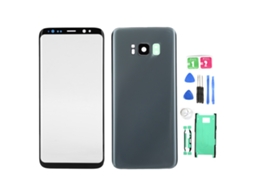 Carcaça de Vidro Prata LAXISCREED para Samsung S8