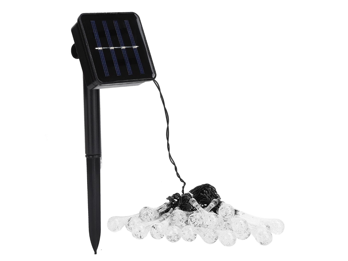 Cordão de Luzes Solares, 8 Modos, À Prova D'água, para Jardim, Pátio, com Iluminação Led, com Instalação Simples AQUAFORGE
