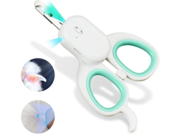 Corta unhas para Animais de Estimação com Luz Led Super Brilhante e Luz Uv, Adequado para Gatos, Cães e Coelhos Verde HEXINYIGJLY