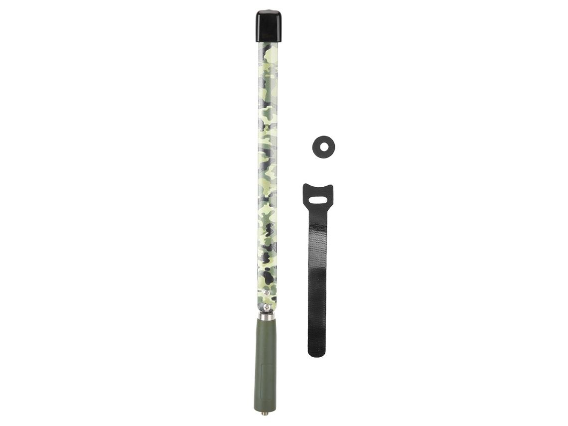 Antena Curta Plegável Mali de Aço 33cm conector Sma para Rádio Walkie Talkie