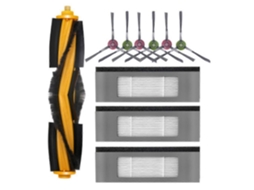 Conjunto de 10 peças para aspirador robô Deebot Ozmo T8 T9 N8pro: saco de pó, filtro, pano de limpeza descartável e acessórios.