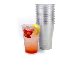 Vasos Plásticos Transparentes Resistentes de 300ml, Ideais para Café, Suco, Chá, Burbujas, Sem Tampas, S/MARCA