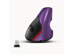 Lurelia Rato Vertical Ergonómico, Sem Fios, Compatível Com Windows, Mac E Linux, Roxo