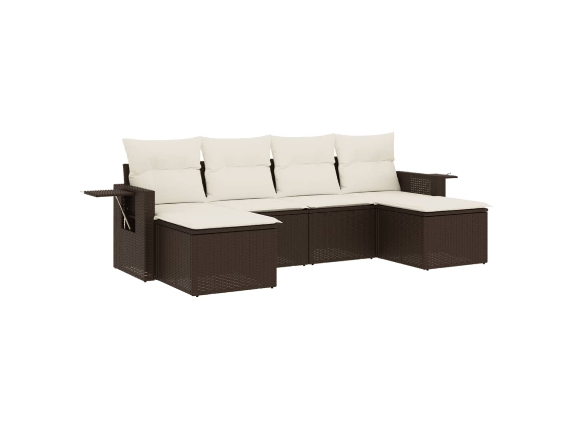 Garden Sofa Set, Garden Sofa Sets Vidaxl Marrom Rattan / Vime (n/a)