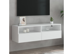 Vidaxl Móvel De Parede P/ Tv 100x30x30 Cm Derivados De Madeira Branco