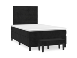 Box Spring Bed, Box Spring Beds Vidaxl Preto Veludo (120 X 200 Cm)