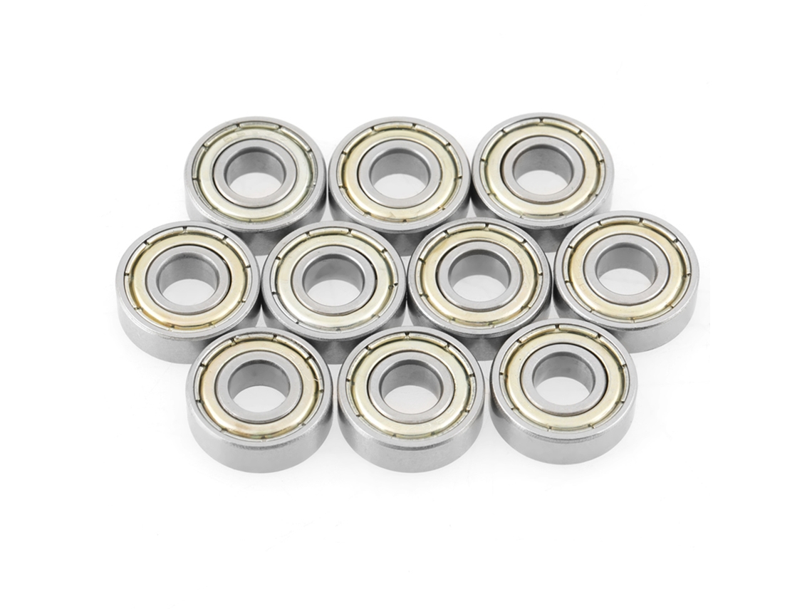 10 Peças Conjunto De Rolamentos De Aço Inoxidável 696zz Bola 6x15x5 Mm