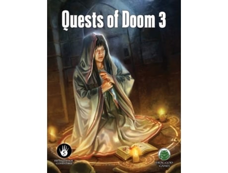 Livro Quests of Doom 3 - Fifth Edition de Frog God Games (Inglês)