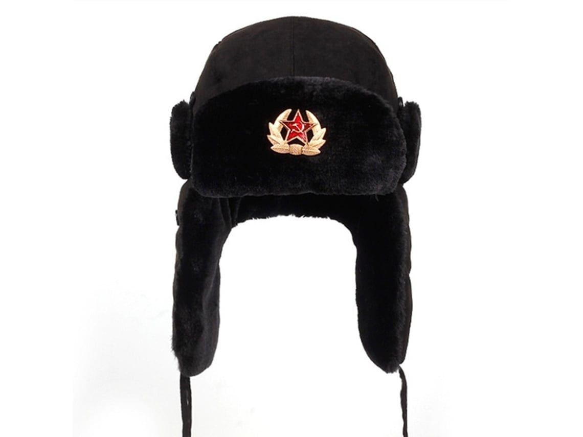 2026 gorro de Invierno Ushanka com Aletas para Orelhas Gorro de Bombeiro Gorro de Piloto Quente com Insígnia