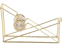 Dispensador De Fita Adesiva Metálica Amonida, Cortador De Fita Com Design Vazado Dourado, Dispensador Em Tom Ouro Rosa