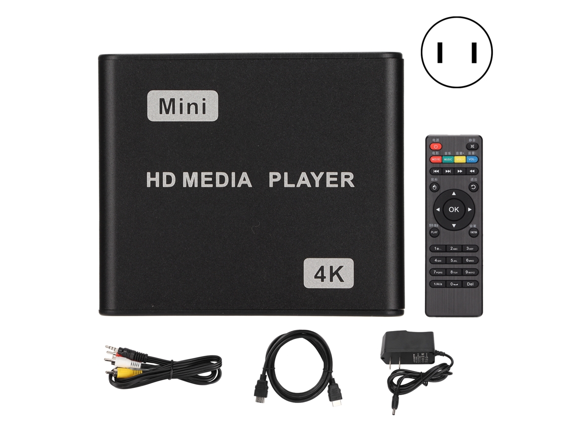 Reprodutor de Vídeo EOOCOO (4k Hd Mini Portátil)