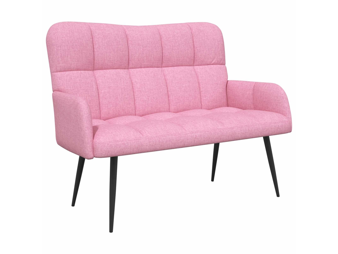 Sofá para 2 Pessoas Rosa 115 X 61 X 87 Cm Tecido MAISON EXCLUSIVE