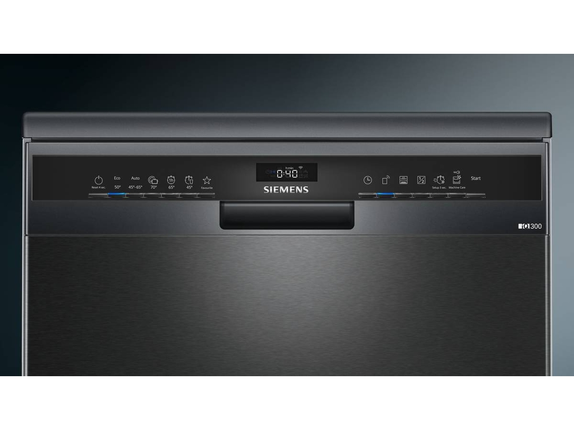 Máquina de Lavar Loiça SIEMENS Home Connect SN23EC14CE (13 Conjuntos- 60 cm - BlackInox)