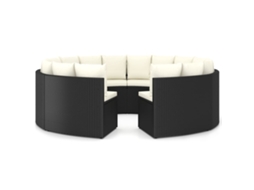 Garden Lounge Set, Garden Lounge Sets Vidaxl Preto Rattan / Vime (n/a)