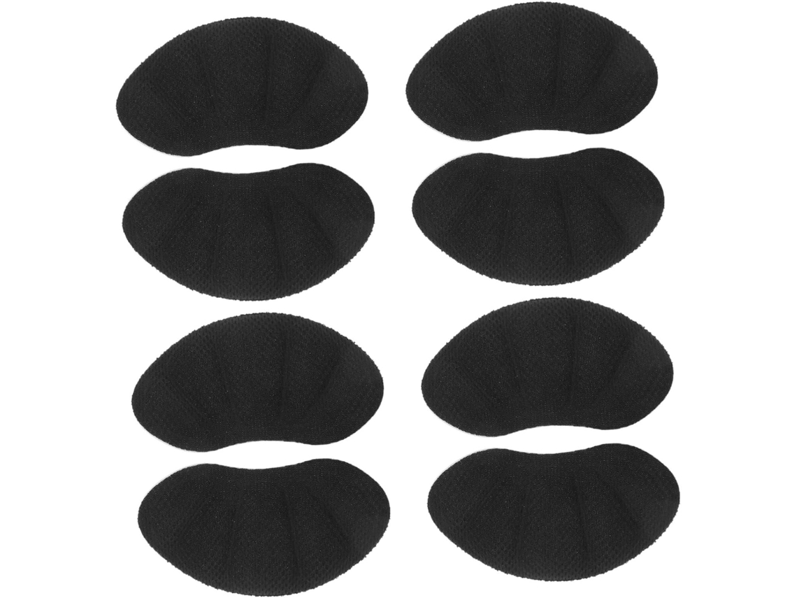Protetores De Calcanhar Adesivos Beavorty Para Tênis, 4 Pares, Acolchoados, Pretos, Ajuste Seguro, Proteção Antiatrito