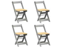 Folding Chair, Folding Chairs Vidaxl Cinzeto Madeira De Pinho (n/a)