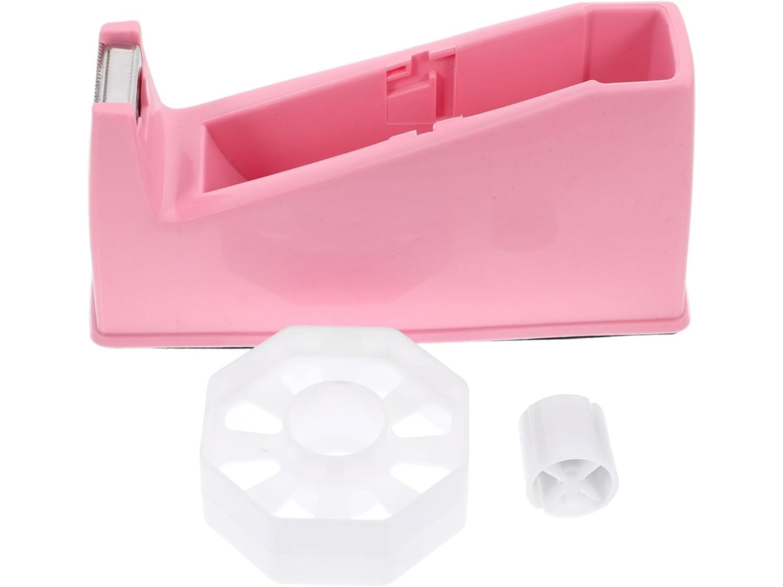 Dispensador De Fita Adesiva Pequeno E Leve, Com Bordas Suaves E Suporte Em Abs, Ideal Para Decoração De Mesas Escolares