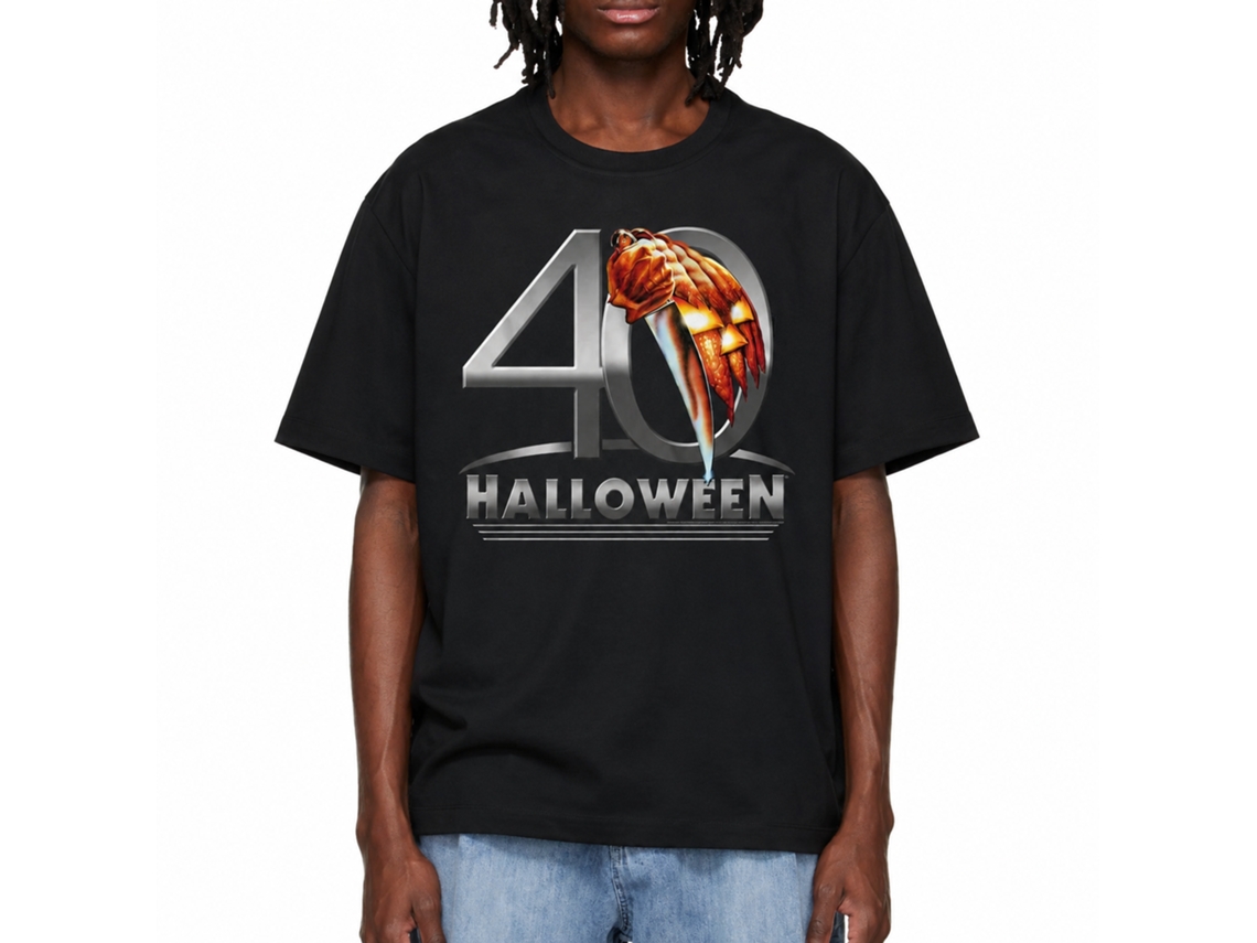 Rockinstone Halloween 40 Halloween Black Adult T-shirt Size:s