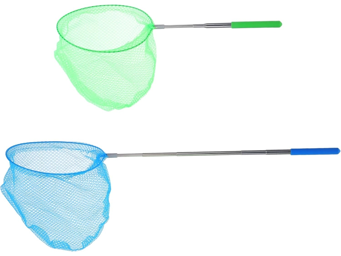 Conjunto 2 Redes De Pesca Para Crianças Com Vara De Pesca