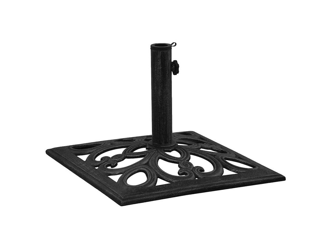 Umbrella Base, Umbrella Bases Vidaxl Preto Ferro Fundido (47 X 47 X 33 Cm)