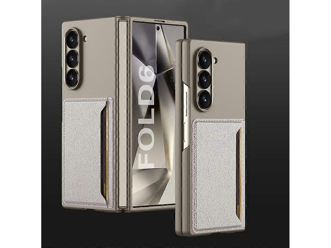 Capa De Celular Ultrafina Com Compartimentos Para Cartões Integrada Gkk Para Samsung Galaxy Z Fold6