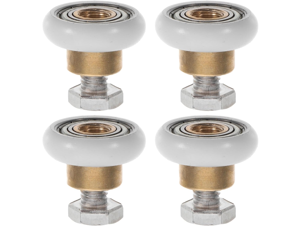 Rodízios Didiseaon Para Porta De Chuveiro Rodas Metálicas 20mm, Conjun