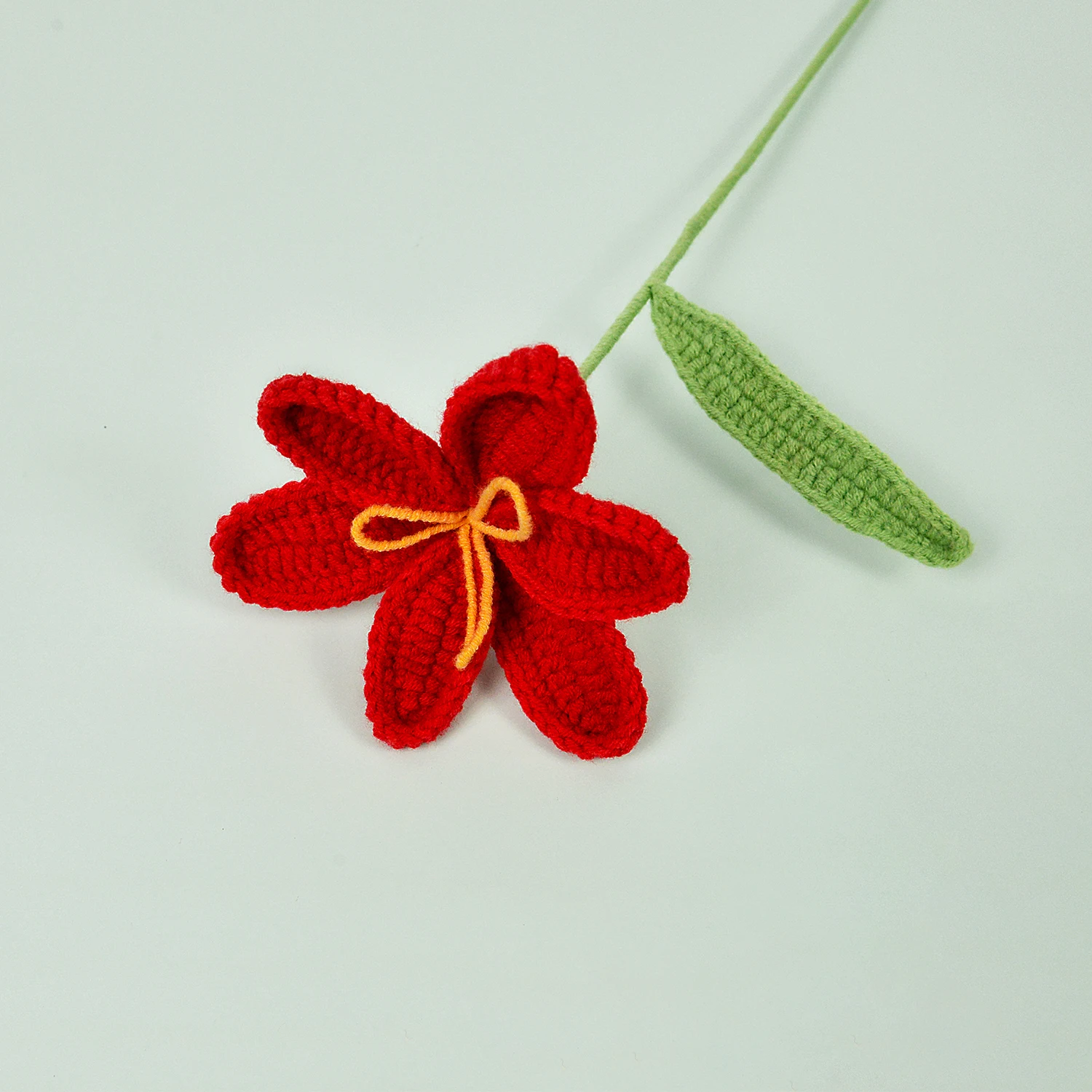 (vermelho - 1 Unidade) Buquê De Tulipas De Crochê, Buquê De Tulipas Tricotado "faça Você Mesmo", Um Presente Perfeito Para Quem Você Ama.