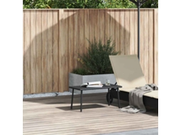 Vidaxl Mesa De Centro De Jardim Retangular 80x40x37 Cm Vime Pe Preto