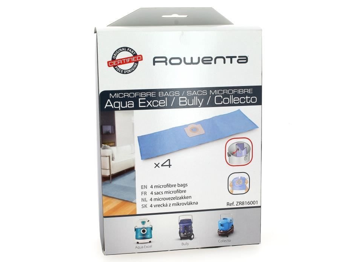 Sacos de aspirador zr816 de 4 para aspirador Rowenta