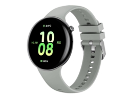 Bracelete Para Honor Watch Fit - Silicone - Fivela De Aço Prate Cinza