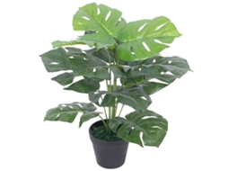 Vidaxl Planta Costela-de-adão Artificial Com Vaso 45 Cm Verde