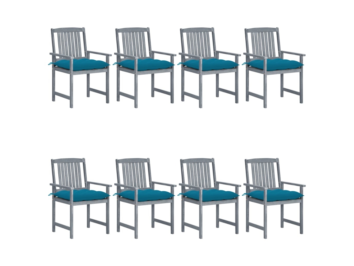 Garden Chair, Garden Chairs Vidaxl Cinzeto Madeira (n/a)