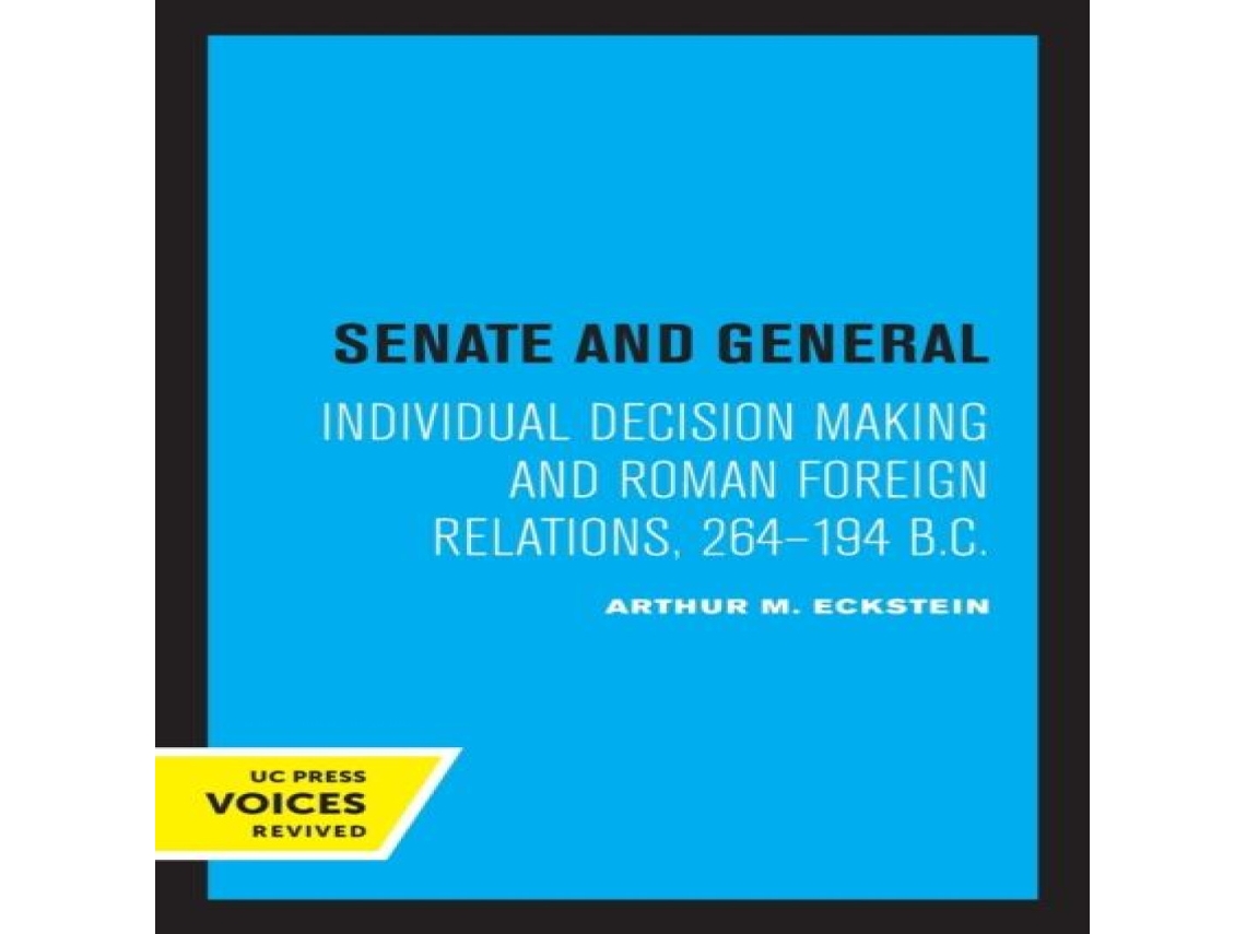 Livro Senate and General de Arthur M Eckstein (Inglês)
