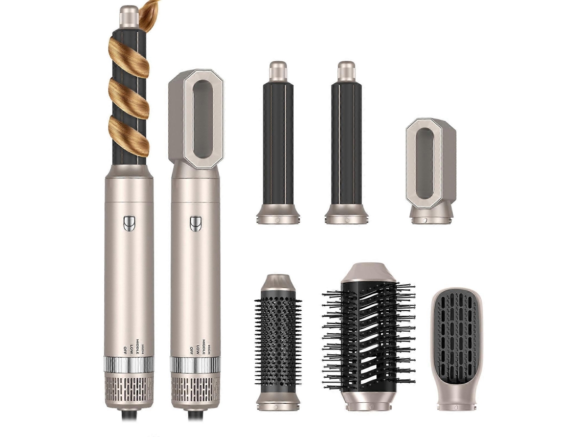 Conjunto De Escova E Secador De Cabelo Iônico 6 Em 1 Compacto E Leve Nostalgia88