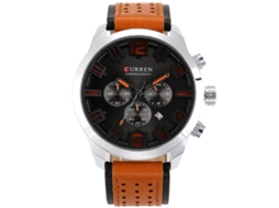 Reloj Hombre Curren Calendario Cuero Pu Quartzo Impermeable Moda