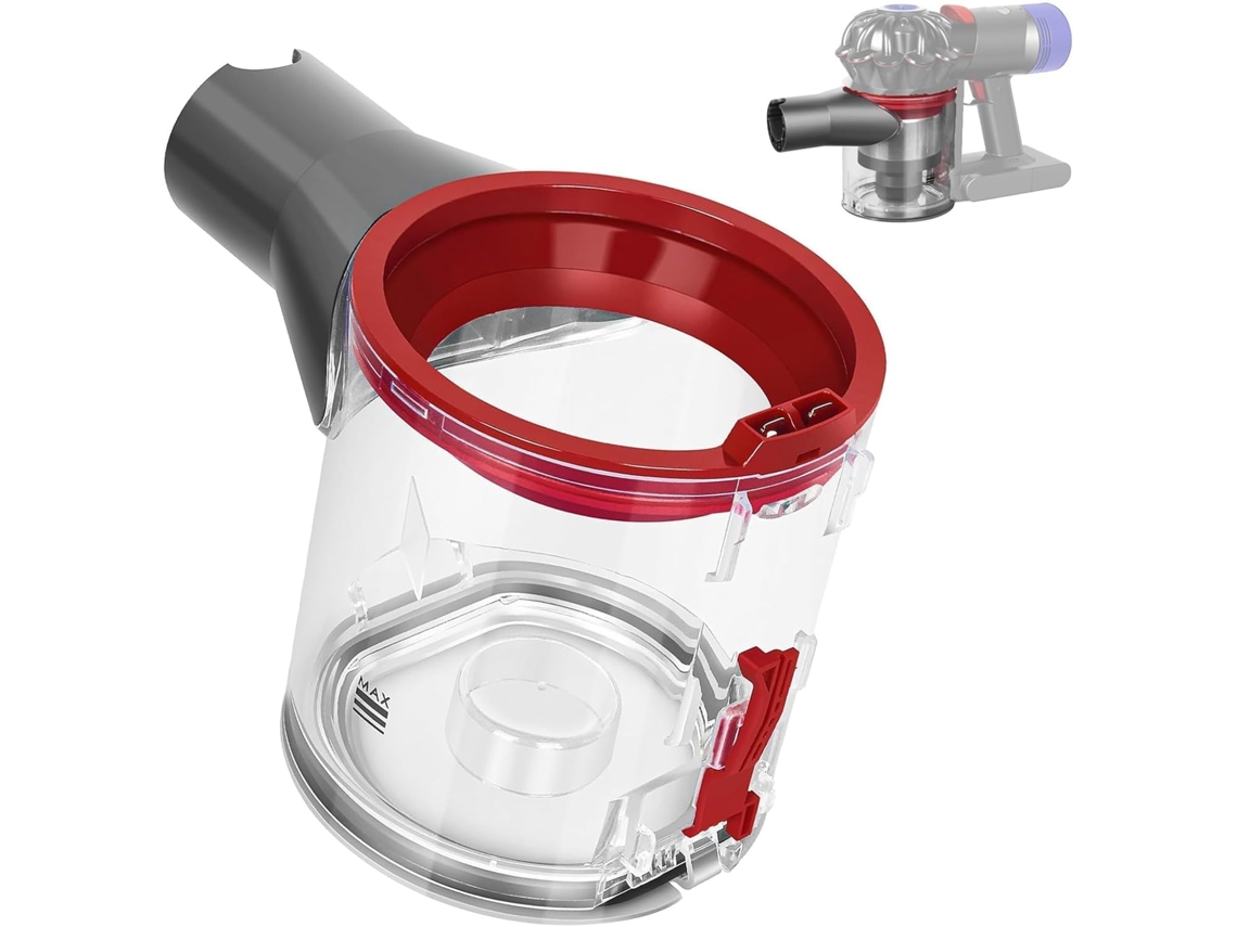 Adequado Para Aspiradores De Pó Dyson V7/v8 Balde De Pó Transparente De Alta Qualidade Sunny Spaces
