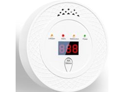 Detector De Monóxido De Carbono Alimentado Por Bateria Com Visor Lcd, Adequado Para Uso Doméstico E Veicular